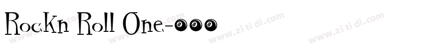 Rockn Roll One字体转换